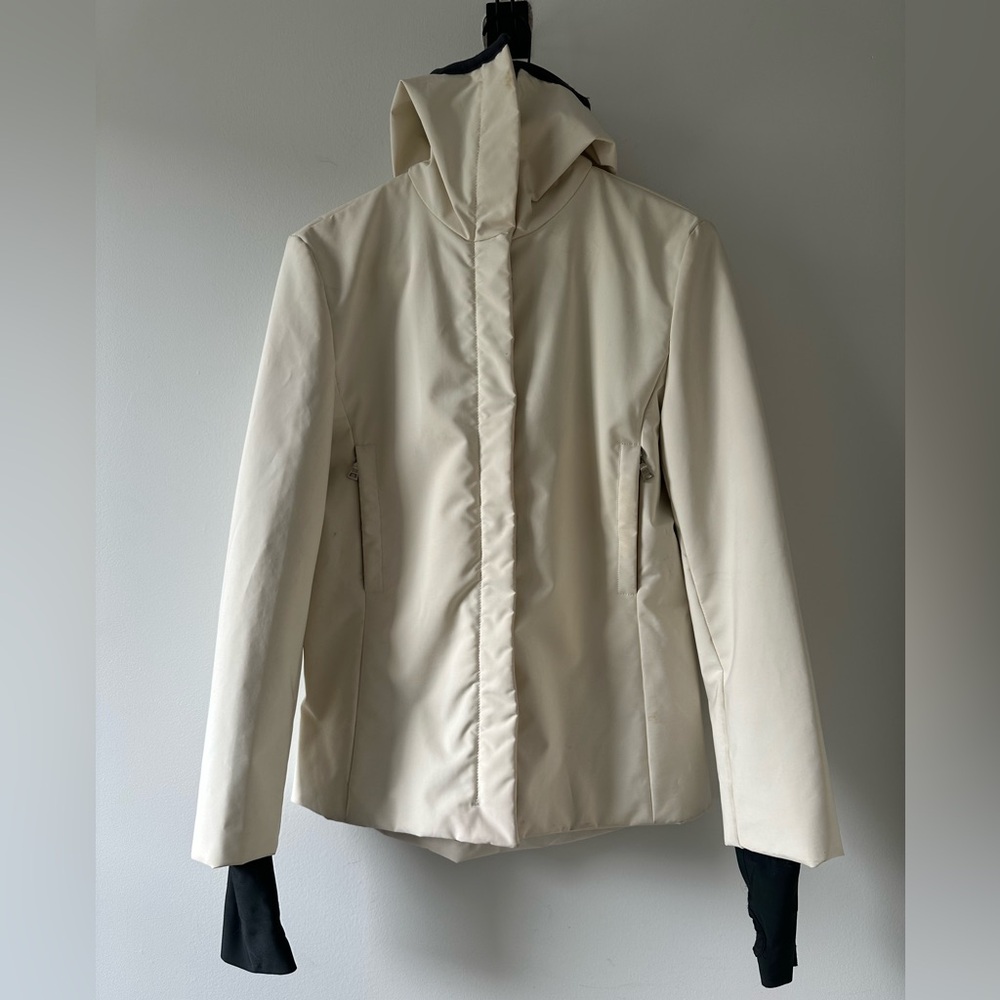 Prada Women's Cream Ski Jacket Iconic Collectors Piece 1999 Balaclava